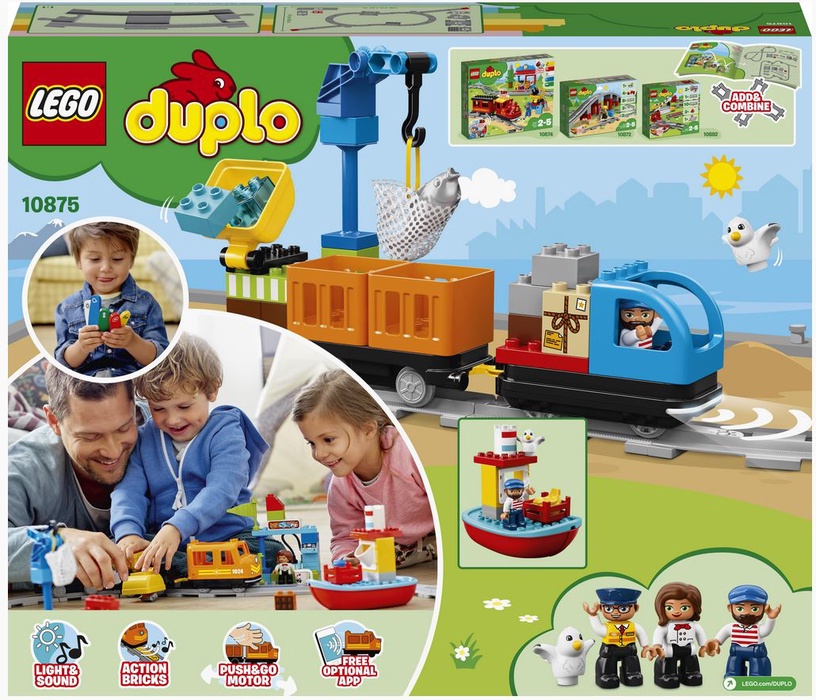 Konstruktors LEGO Duplo Kravas vilciens 10875, 105 gab.