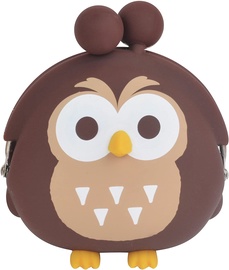 Naudas maks p+g Design Mimi 3D Pochi Friends Owl, brūna