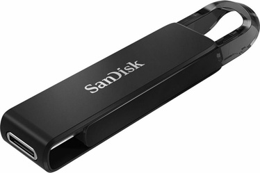 USB zibatmiņa SanDisk Ultra USB Type-C, melna, 256 GB