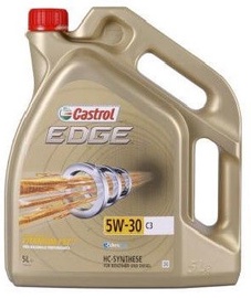 Motoreļļa Castrol Edge Titanium FST C3 5W - 30, sintētiskais, vieglajam auto, 5 l