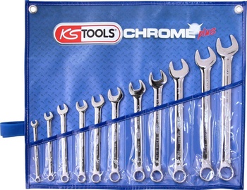 KSTools Chrome+ Combination Spanner Set Imperial Size