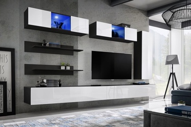 ASM Fly L3 Living Room Wall Unit Set White/Black
