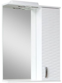 Vannitoakapp Sanservis 3D-55 with Mirror White 56x86.5x17cm