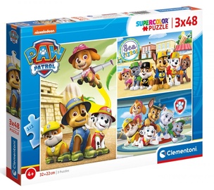 Clementoni Puzzle SuperColor Paw Patrol 3x48pcs 25262