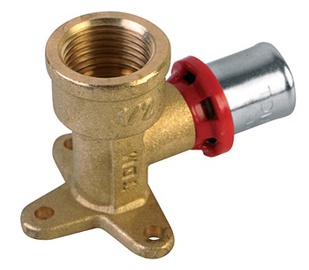 Adapteris TDM Brass 1680, 90 °, 18mm x 1/2", misiņš