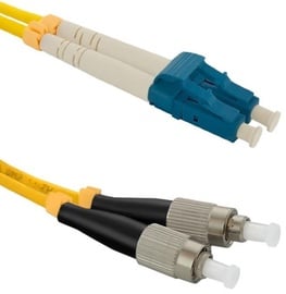 Qoltec LC-FC Optic Patch Cable Yellow 3m