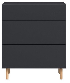 Black Red White Moko Chest Of Drawers KOM3S Black Anthracite