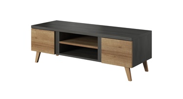 TV-laud Idzczak Meble Laos 08 Black Pine/Riviera Oak, 1400x500x500 mm