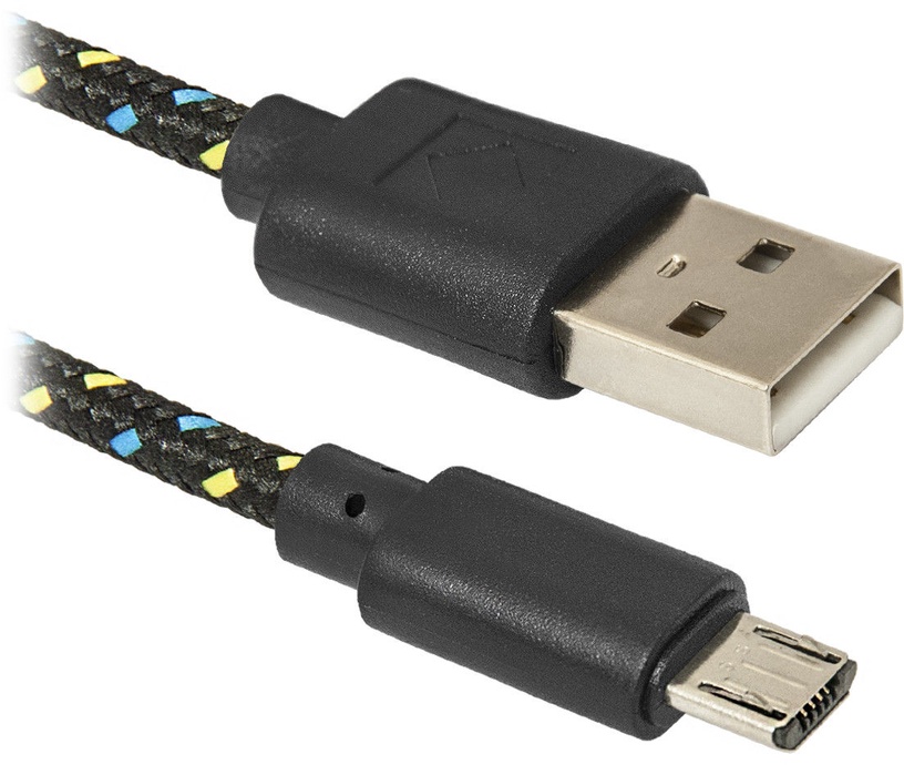 Провод Defender, Micro USB/USB 2.0 Type A, зеленый