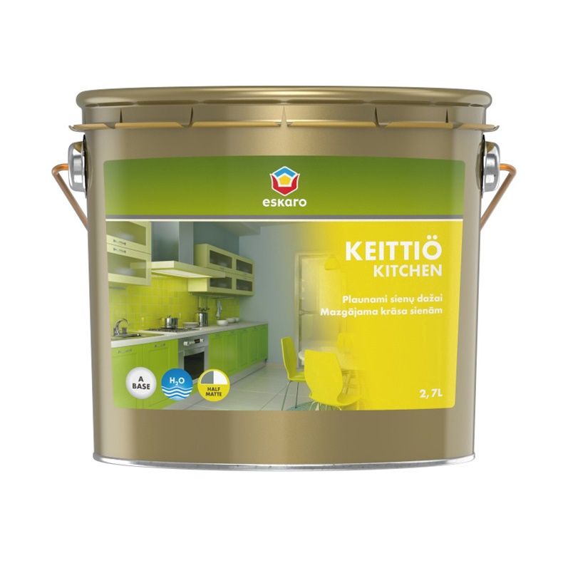Emulsioonivärv Eskaro, valge, 2.7 l