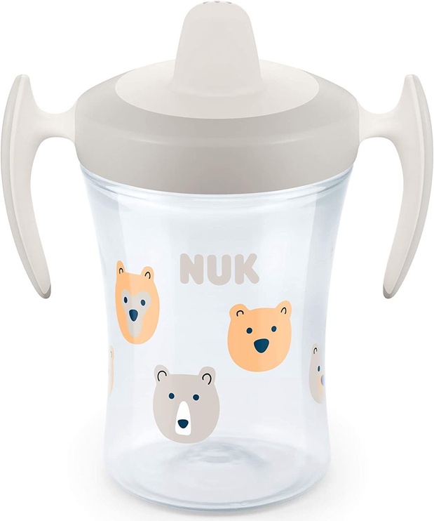 Детская бутылка Nuk Learn To Drink, 6+ мес., пластик, 4 шт., прозрачный/белый/желтый