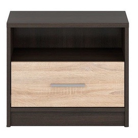 Black Red White Nepo Night Stand Wenge&Sonoma Oak