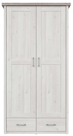 Black Red White Luca Baby Wardrobe Sibiu Larch/Sonoma Oak