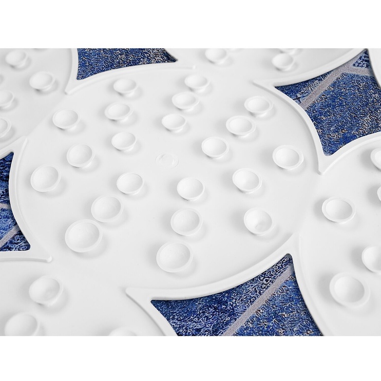 Vannitoa põrandamatt Tatkraft Bubbles, valge, 550 mm x 550 mm