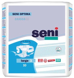 Seni Optima Adult Diapers With Adjustable Hip Bands 10pcs Large