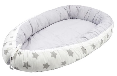 Lulando Multifunctional Baby Nest White With Grey Stars/Grey