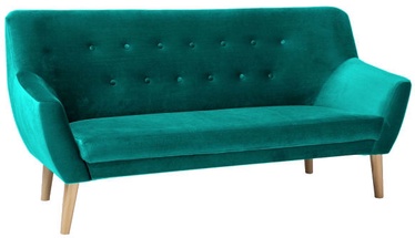 Dīvāns Signal Meble Nordic 3 Velvet Bluvel 85 Turquoise, 180 x 75 x 90 cm