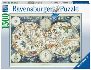 Пазл Ravensburger A map with fantastic animals