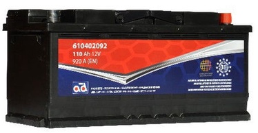 Akumuliatorius AD BALTIC 610402092, 12 V, 110 Ah, 920 A