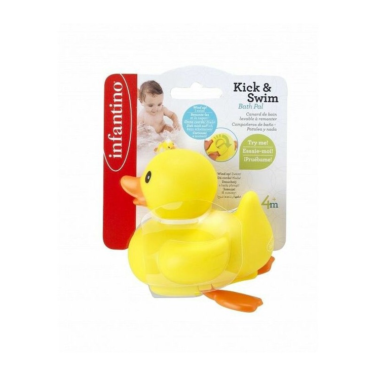 Игрушечное животное Infantino Wind-Up Bathing Duck, желтый