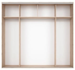 Black Red White Wardrobe Frame Nadir 250 Light San Remo Oak