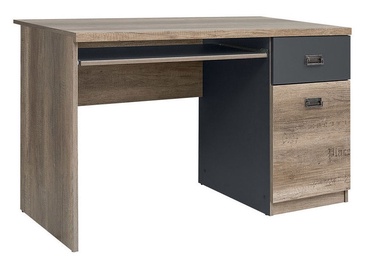 Rašomasis stalas Black Red White Malcolm Oak