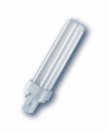 Лампочка Osram Компактная люминесцентная, теплый белый, G24d-2, 18 Вт, 1200 лм