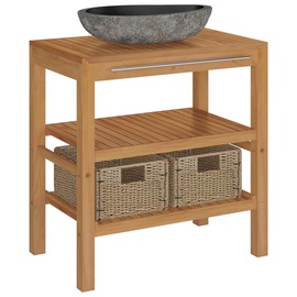 Шкаф для раковины VLX Vanity Cabinet, коричневый/серый, 74 x 45 см x 75 см