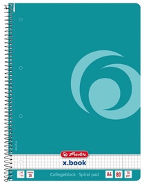Herlitz Spiral Notepad A4/80p Turquoise