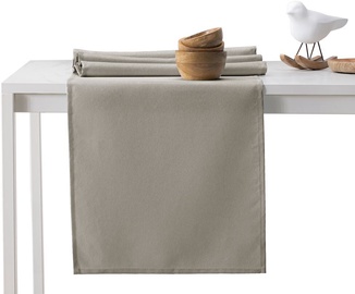 DecoKing Pure HMD Tablecloth Cappuccino Set 115x300/35x300 2pcs