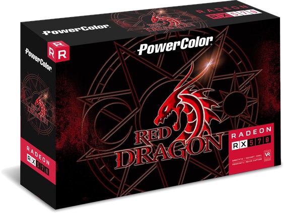 Vaizdo plokštė PowerColor Radeon RX 570 Red Dragon AXRX5708GBD5-3DHD/OC, 8 GB, GDDR5