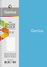 Тетрадь Genius, в клеточку, B5, 80 листов