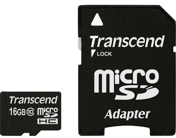 Transcend 16GB Micro SDHC Class 10 + Adapter