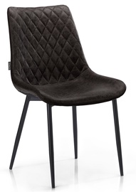 Ēdamistabas krēsls Homede Sharonti 57490, melna/tumši brūna, 42 cm x 51 cm x 87.5 cm