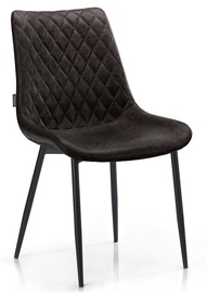 Стул для столовой Homede Sharonti 57490, черный/темно коричневый, 42 см x 51 см x 87.5 см