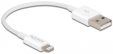Провод Delock, USB/Apple Lightning, 0.15 м, белый