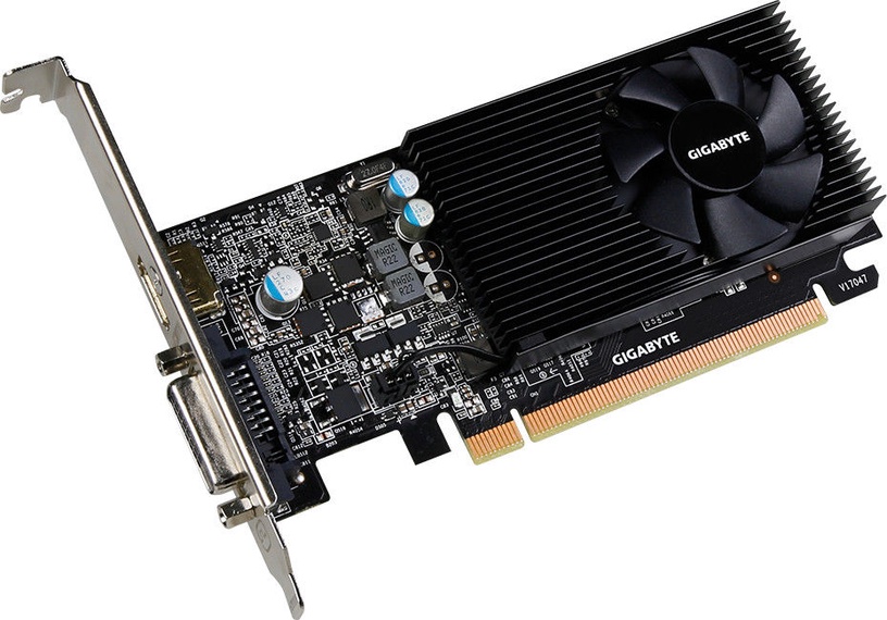 Видеокарта Gigabyte GeForce GT 1030 PCIE GV-N1030D5-2GL, 2 ГБ, GDDR5