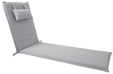 Home4you Wicker Deck Chair Pad 55x195x3cm Light Grey
