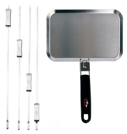 Gizzo BBQ Pan + BBQ Sliding Skewers 4pcs