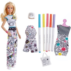 Mattel Barbie Crayola Color In Fashion Doll & Fashions FPH90