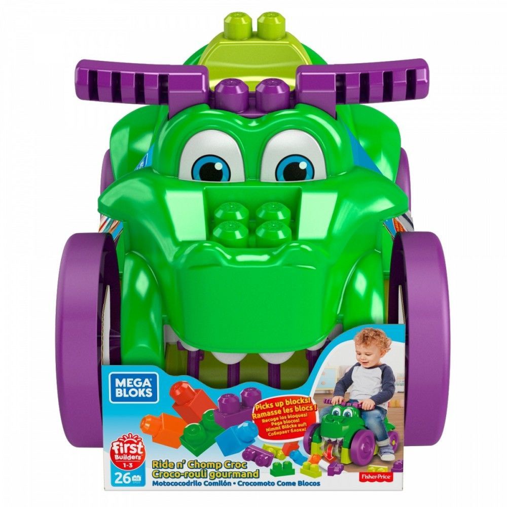 mega bloks ride n chomp croc