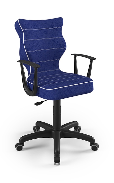 Детский стул с колесиками Norm VS06, синий/черный, 37 см x 101 см