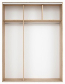 Black Red White Wardrobe Frame Nadir 180 Light San Remo Oak