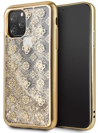 Guess 4G Peony Liquid Glitter Back Case For Apple iPhone 11 Pro Gold