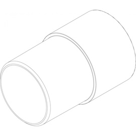 Antgalis skersinio d25 easy baltas 2vnt