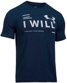 Under Armour T-Shirt I Will SS 1297961-410 Blue S