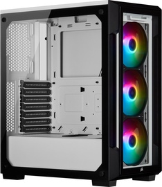 Corsair iCUE 220T RGB Tempered Glass Mid-Tower Smart Case White