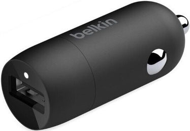 Auto telefona lādētājs Belkin, USB, melna, 18 W