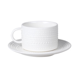Puodelis su lėkštute Masterjero Beads, 250 ml