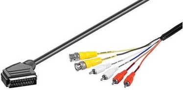 OEM Scart Connector To 2 x BNC Plug + 4 x RCA Plug 1.5m
